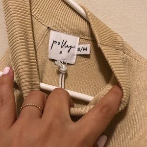 Princes polly top small / medium tan color